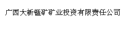 广西大新锰矿矿业投资有限责任公司